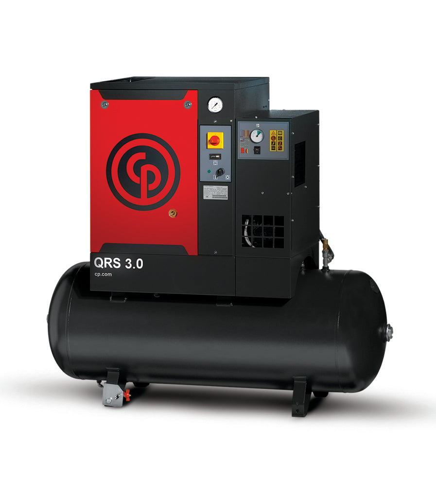 3HP 145PSI Tank Mounted Rotary Screw Air Compressor with DRYER